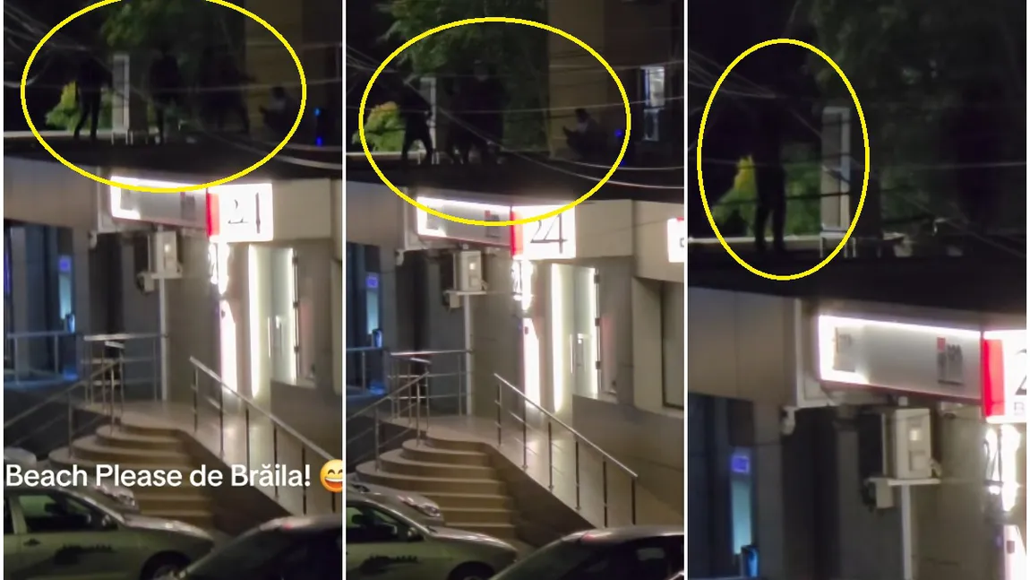 Grup de nepalezi, dans pe manele pe acoperişul unei clădiri din Brăila. Internetul a luat foc: 