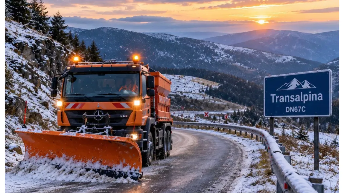 Ninge pe Transalpina! Temperaturile au scăzut semnificativ