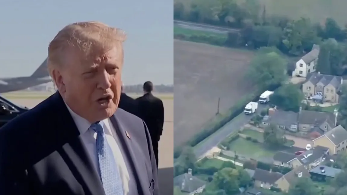 Donald Trump spune că cei cinci bărbați arestați lângă o bază militară americană din Marea Britanie pregăteau „pagube mari” VIDEO