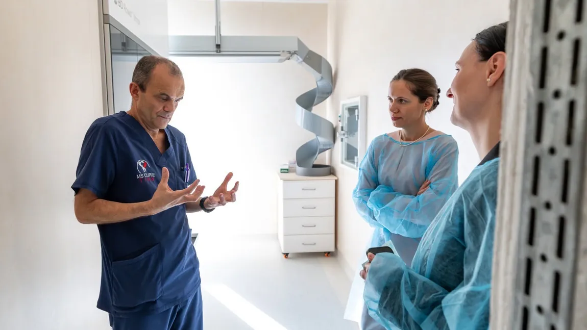 Mirabela Grădinaru, vizită la clinica de Terapie intensivă pentru nou-născuți de la Marie Curie