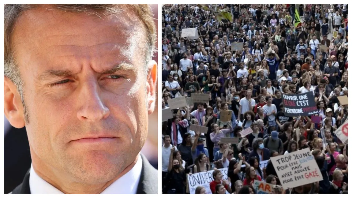 Franța, măcinată de proteste. Tot mai mulți oameni în stradă, Macron a convocat o reuniune de criză