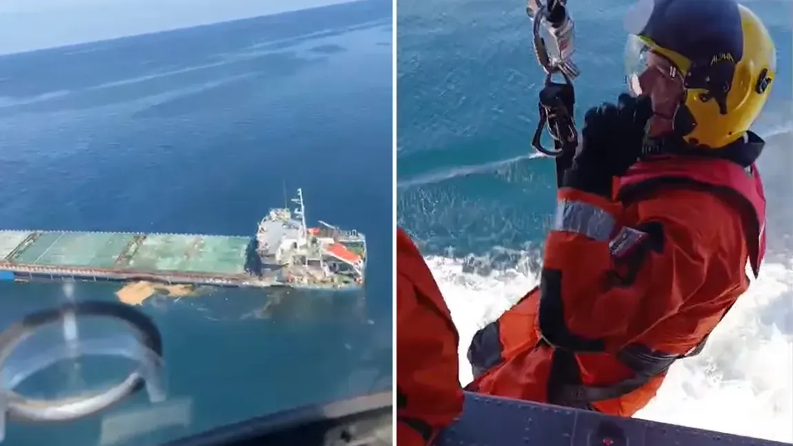 Primele imagini cu nava distrusă de dronele rusești în Marea Neagră. Marinari salvați de români au ajuns la Constanța. Virgil Popescu:  Este un nou avertisment pe care nu avem voie să-l ignorăm. Neptun Deep trebuie protejat ca infrastructură strategică a României