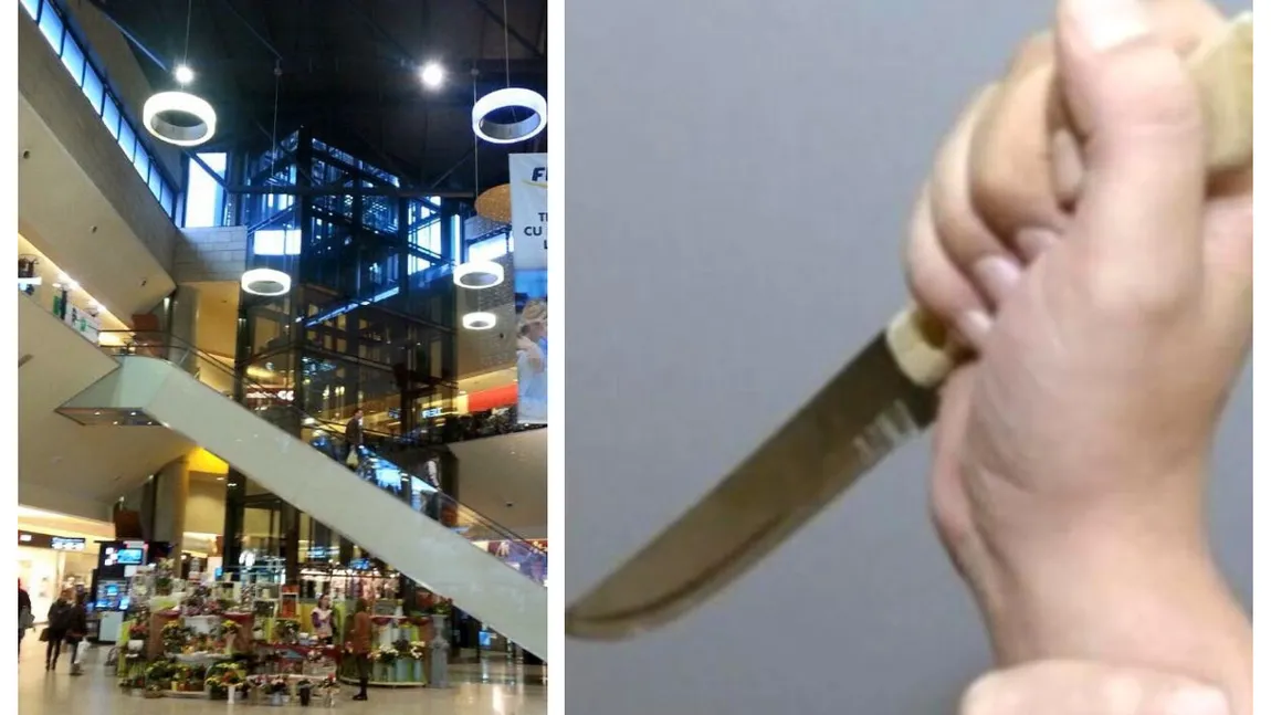 Atac cu cuțitul într-un mall din Cluj. Un copil de 10 ani a amenințat trei tineri și l-a rănit pe unul dintre ei, pentru 5 lei