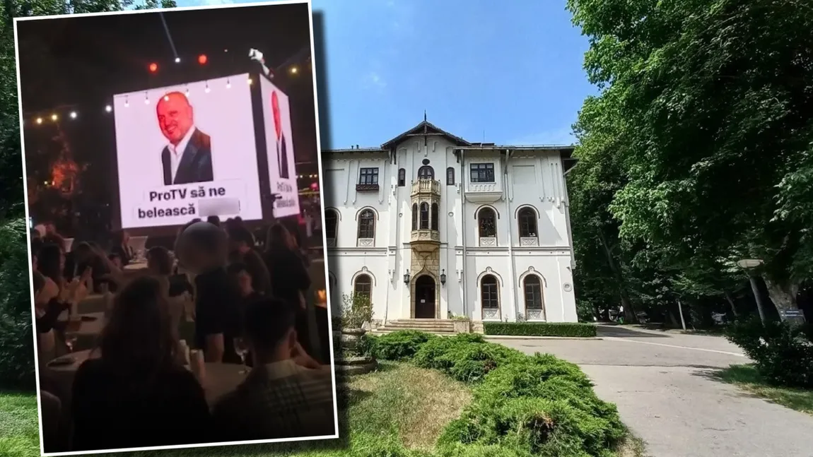 Derapaj grobian al Antenei 1 la adresa rivalilor de la Pro TV. Mesajul vulgar afișat pe ecrane în timpul petrecerii Antena Group. 