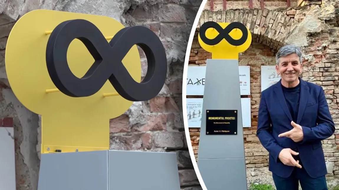„Monumentul Prostiei” a fost dezvelit la Brăila. Cum arată simbolul „prostiei fără limite”