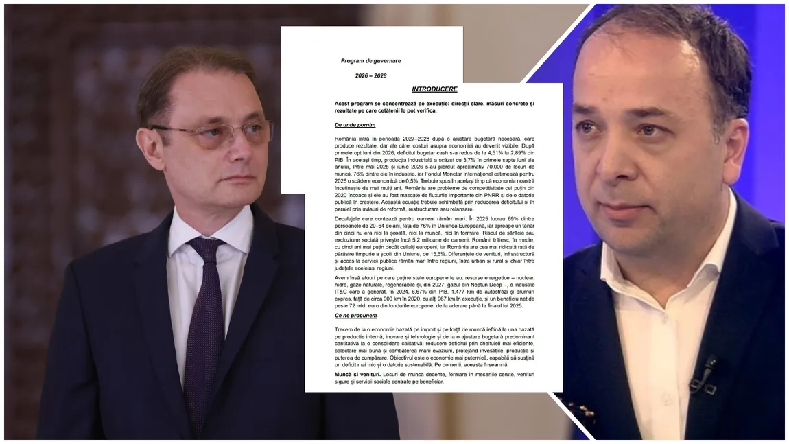 EXCLUSIV. Programul de guvernare al lui Luca Niculescu pe înțelesul tuturor. Ce se întâmplă cu pensiile, salariile, taxele și sprijinul pentru familii. Economistul Adrian Negrescu: „Sunt aceleași programe propuse și de Siegfried, și de Bolojan. E fără precedent la nivel european”