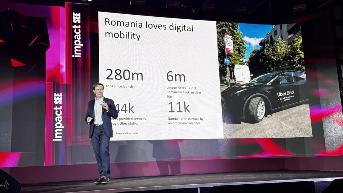 Cifre record pentru Uber în România: 6 milioane de pasageri și 280 de milioane de curse din 2015
