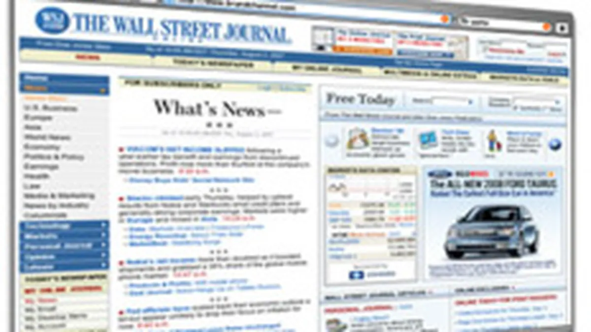 Accesul gratuit la wsj.com ar putea creste de 10 ori numarul abonatilor