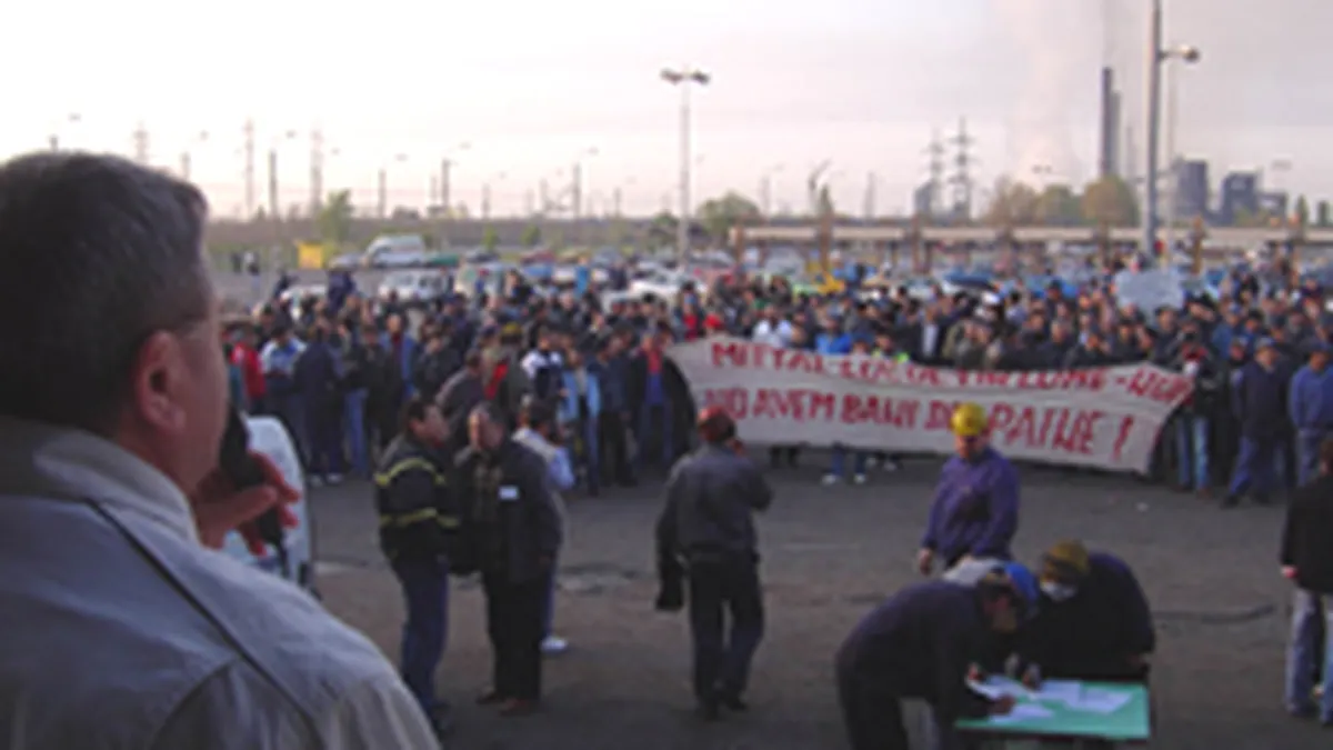 Mittal Steel: in ziua grevei, livrarile au crescut cu 8%