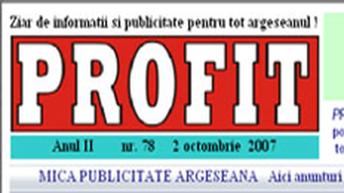 28.000 de euro pentru saptamanalului argesean Profit