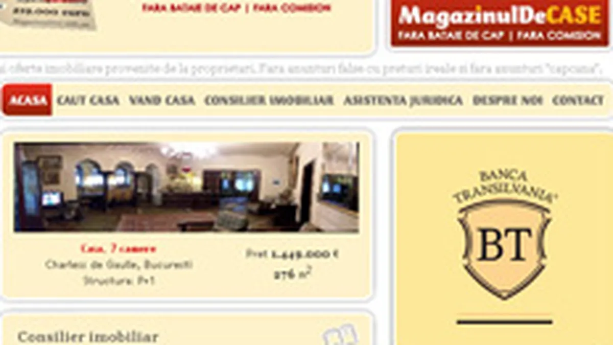 MagazinulDeCase vinde online credite de la Banca Transilvania
