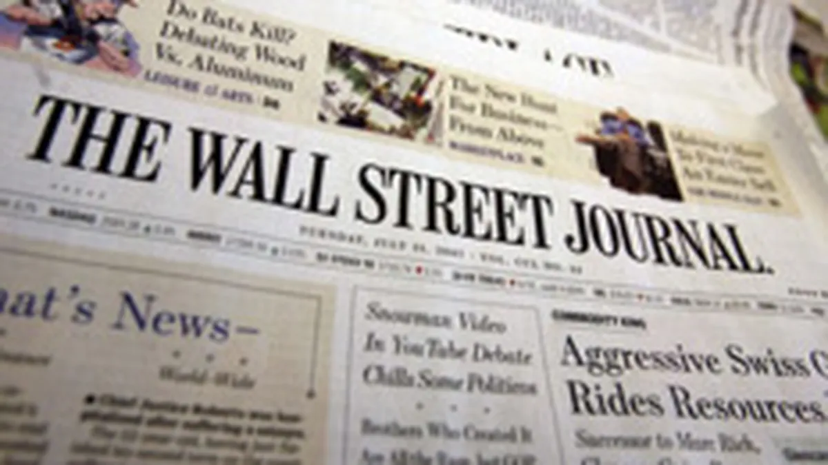 Studiu: The Wall Street Journal, cea mai prestigioasa publicatie de business