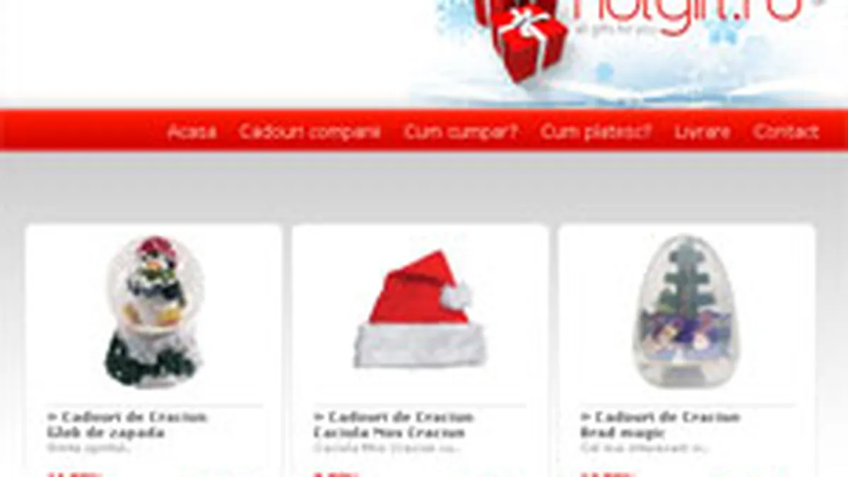 HotGift.ro, lansat recent, estimeaza vanzari de 80.000 euro pentru 2008