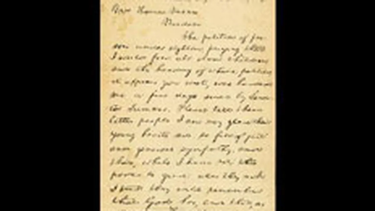 O scrisoare a lui Abraham Lincoln, estimata la 5 milioane de dolari