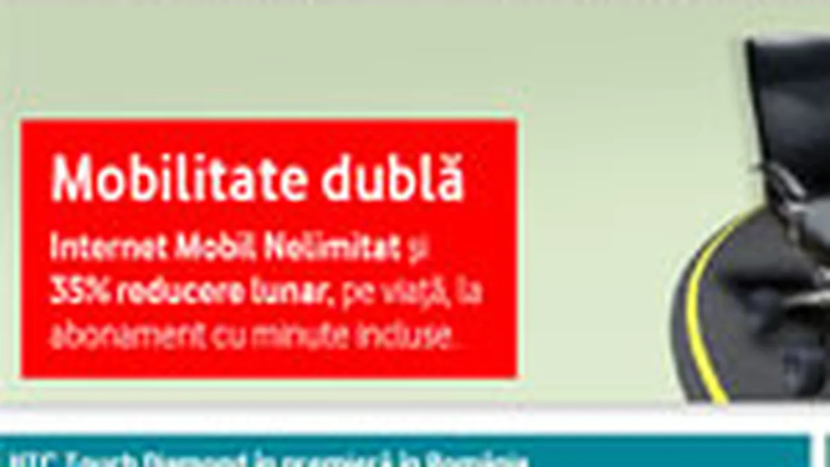 Vodafone, prima corporatie din Romania care vinde publicitate pe site-ul propriu