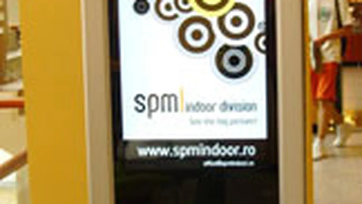 Venituri de 200.000 euro in 6 luni dintr-un sistem de publicitate digitala in mall-uri