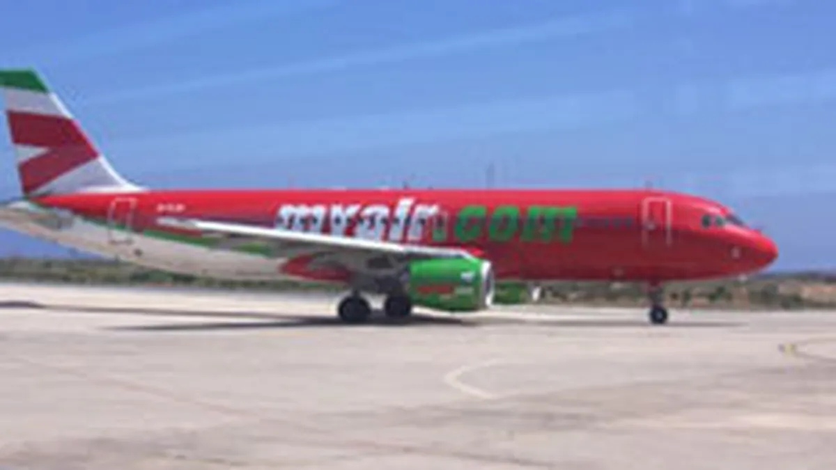 Numarul de pasageri transportati de My Air a stagnat la 320.000, la 8 luni