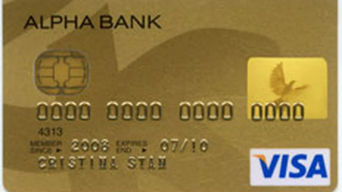 Alpha Bank a lansat un card cu cip - AlphaCard VISA Gold