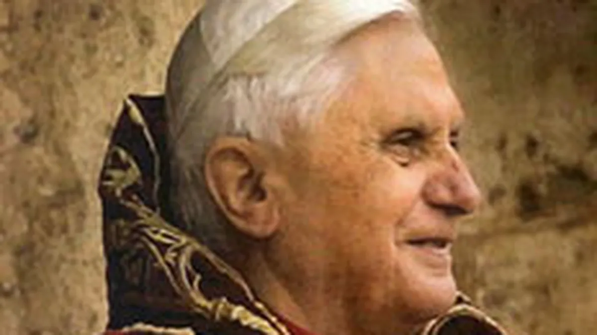 Papa Benedict: \Criza financiara arata ca banii nu inseamna nimic\
