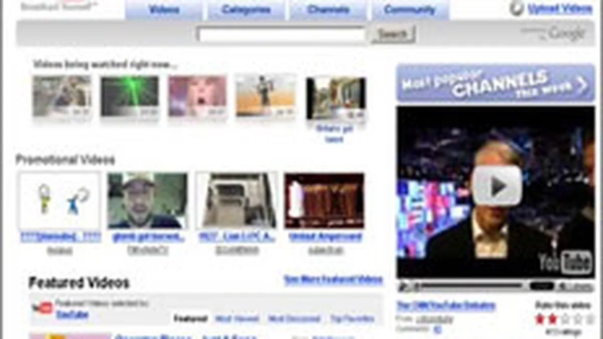 Portalul video YouTube intra pe comert online