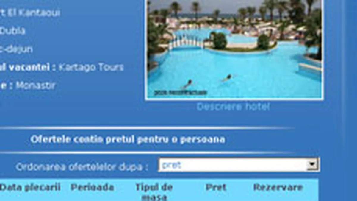 Prima agentie de turism \exclusiv online\ din Romania s-a lansat luni