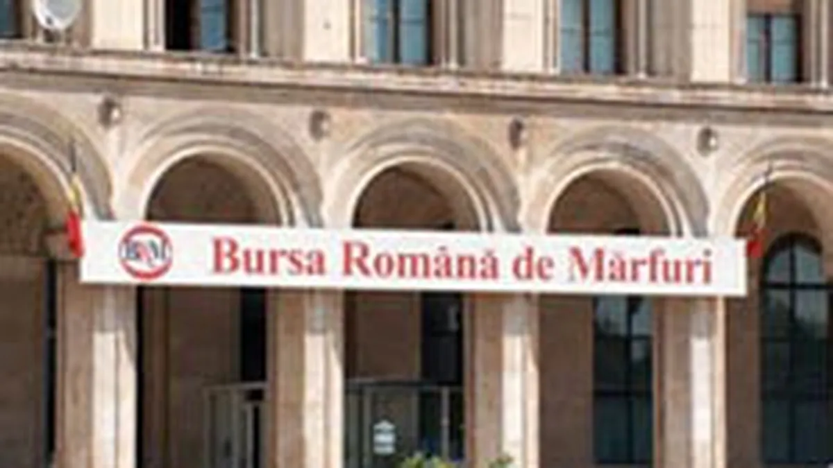 Bursa Romana de Marfuri a derulat tranzactii de 36,6 mil. euro in octombrie