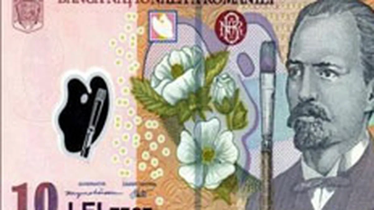 BNR pune in circulatie o bancnota de 10 lei cu noi elemente de siguranta