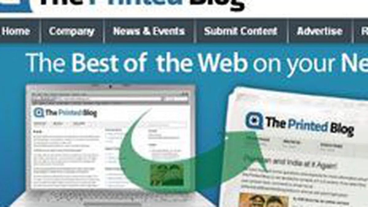 The Printed Blog, primul blog tiparit, va aparea in America