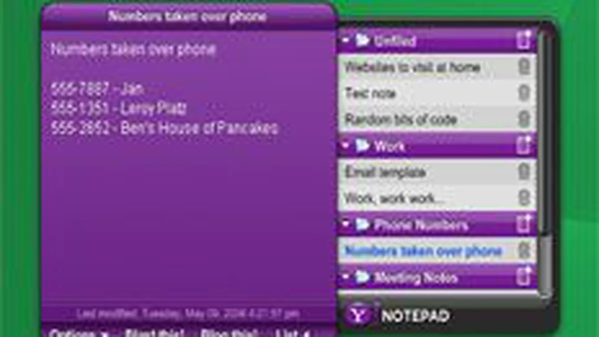 Yahoo dezvolta un notepad online pentru motorul de cautare propriu