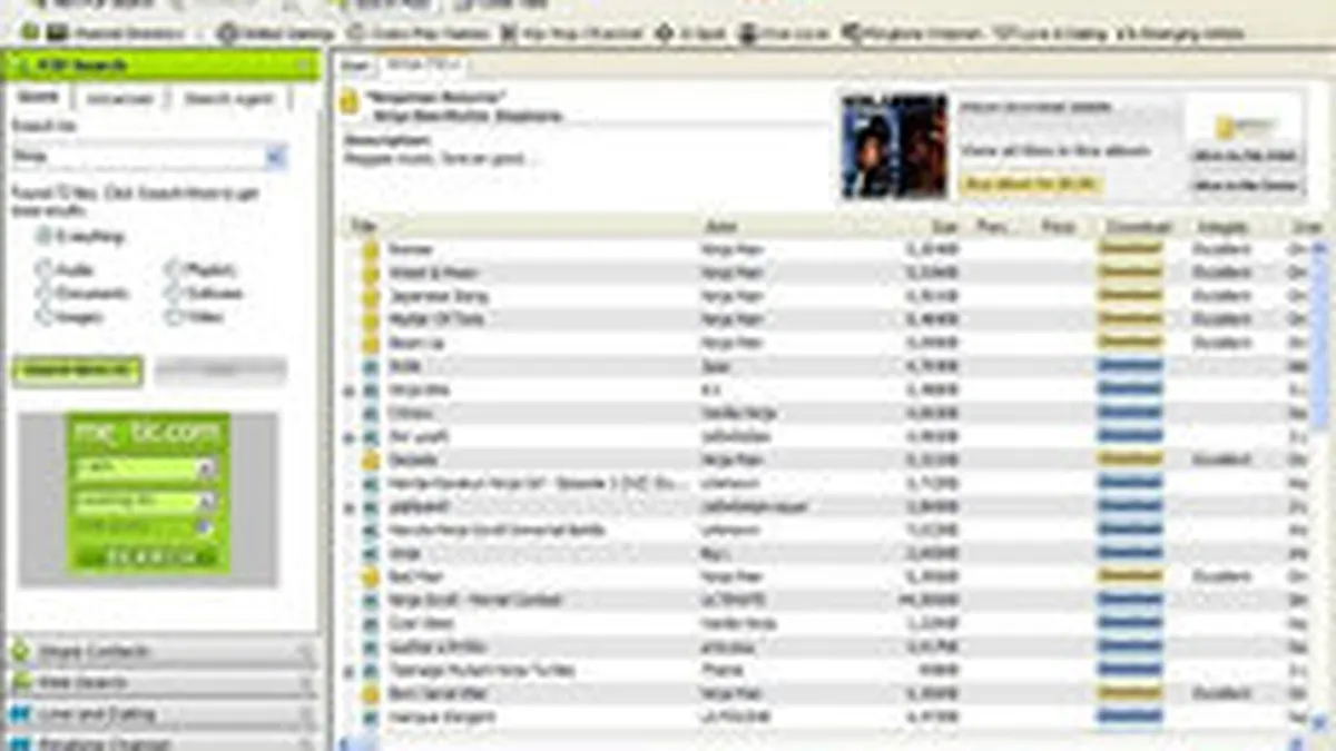 Verdict: Amenda de 1,92 mil. $ pentru transfer ilegal de muzica pe Internet