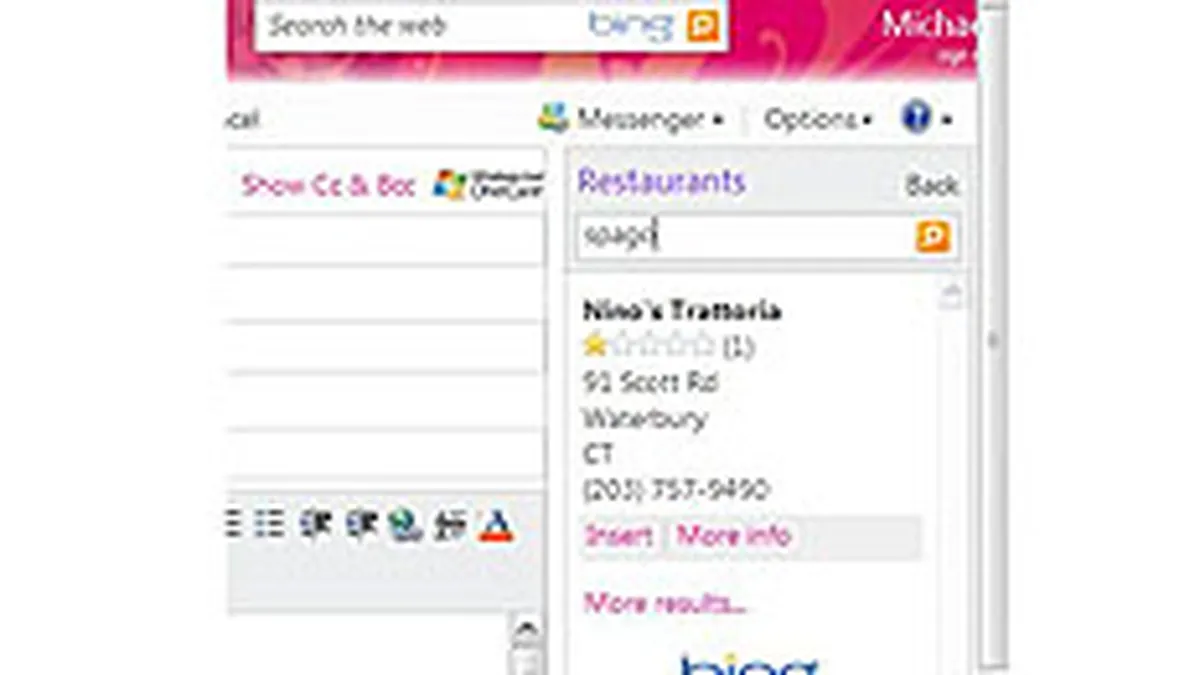 Rezultatele cautarilor Bing pot fi expediate prin Hotmail