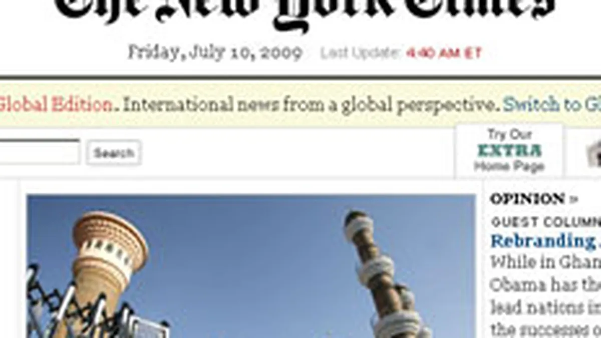 New York Times intentioneaza sa introduca o taxa de 5 dolari pentru continutul online