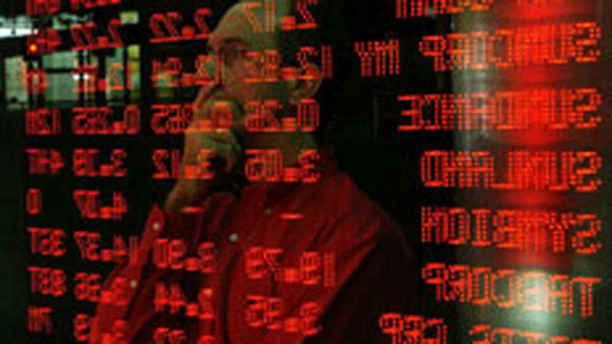 Bursa a coborat puternic luni, cu peste 4%, in contextul scaderii pietelor externe