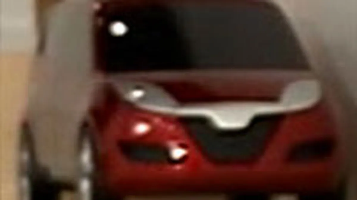 Poze cu o macheta monovolum de Dacia Logan, pe un forum auto francez