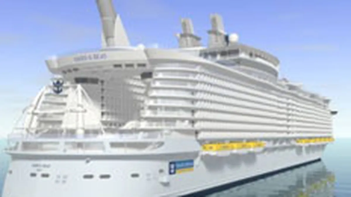 Cel mai scump vas de croaziera, de 1,4 mld. $, va fi lansat in decembrie
