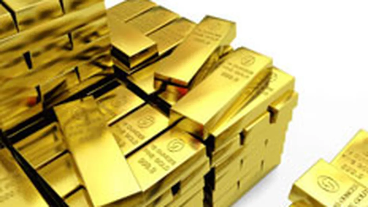 Aurul se apropie de 1.100 dolari pe uncie