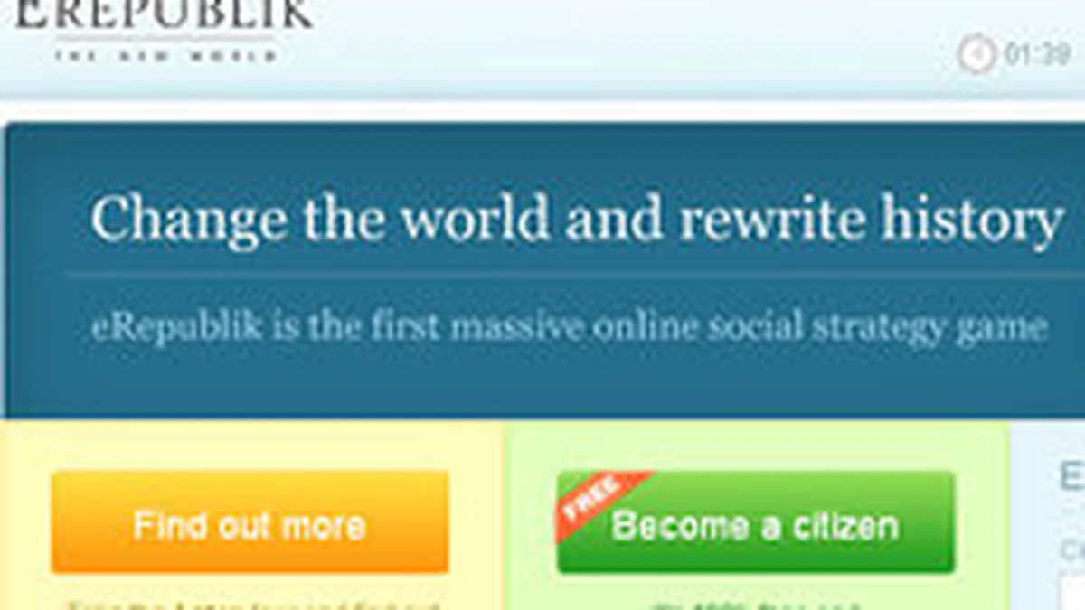 Jocul autohton eRepublik, disponibil in 4 noi limbi: franceza, germana, rusa si portugheza