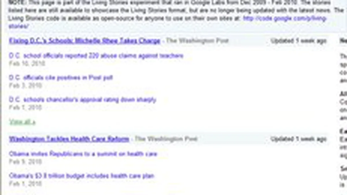 Google va extinde la nivel global serviciul Living Stories