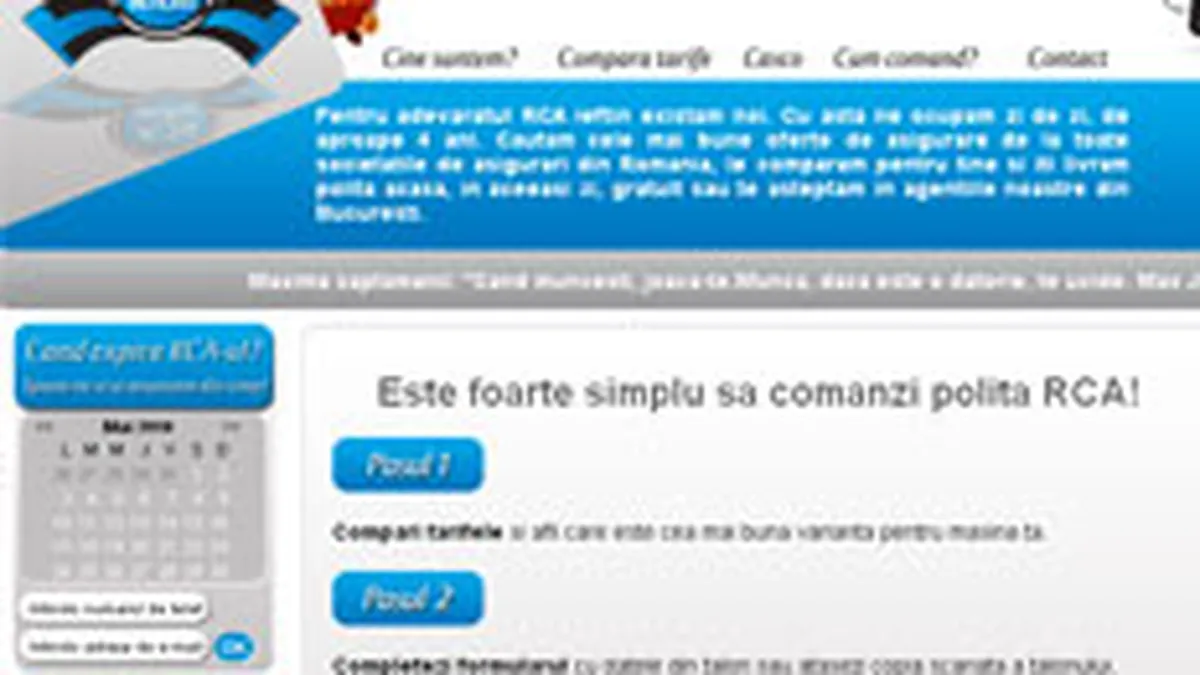 Pintilie Broker de Asigurare si-a relansat site-ul pentru a afisa tarifele RCA in timp real