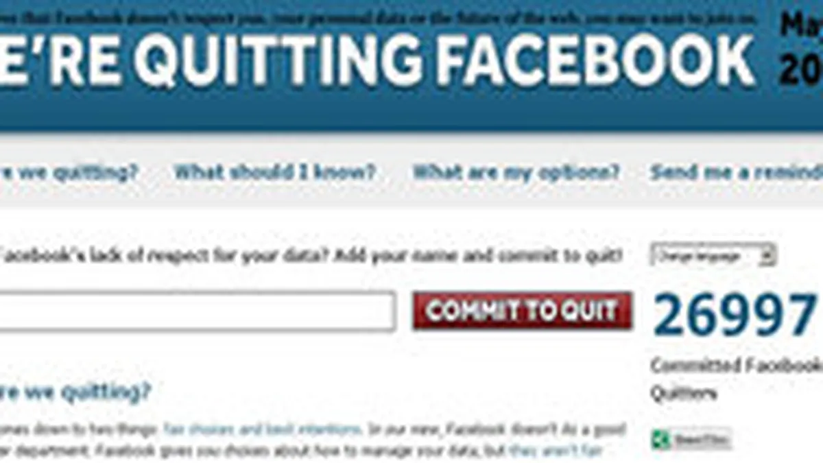 31 mai, \ziua plecarii de pe Facebook\. Userii sunt invitati sa isi stearga conturile