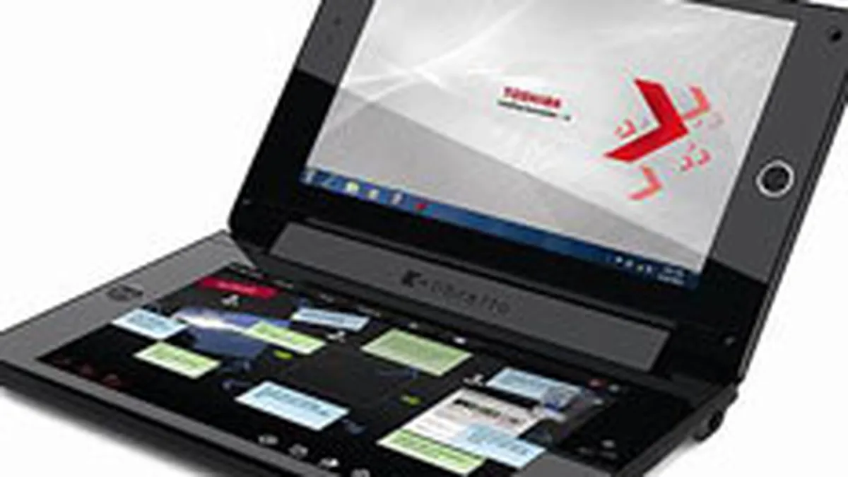 Toshiba a lansat un laptop-ul cu doua ecrane tactile