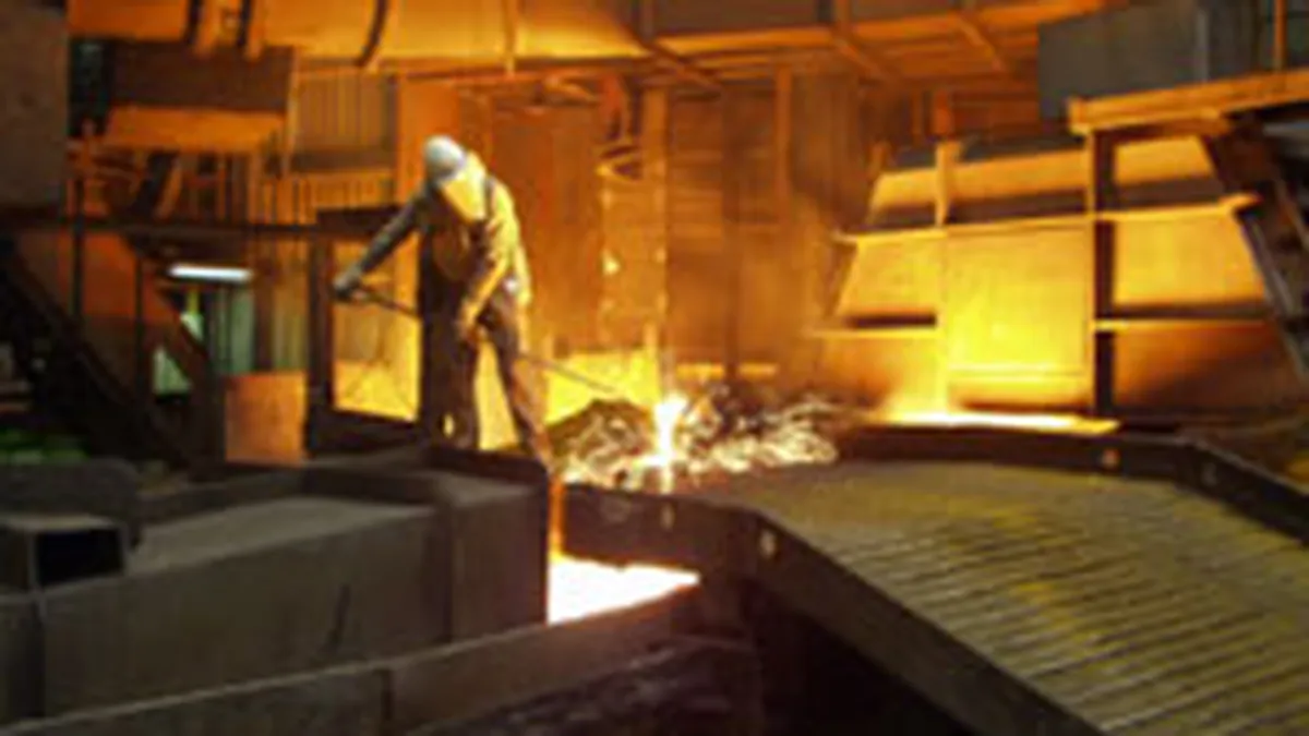 Productia de otel a Romaniei a crescut cu aproape doua treimi in primul semestru, la 1,86 mil.tone