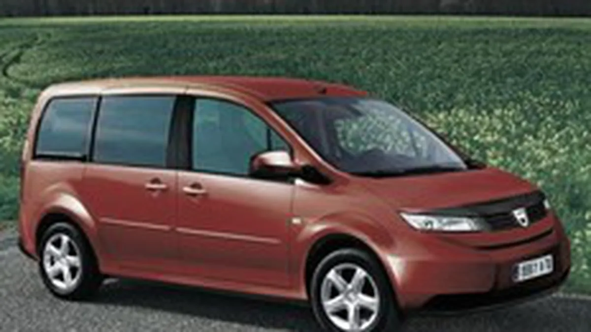 Dacia pregateste lansarea in 2012 a unui model monovolum cu 7 locuri