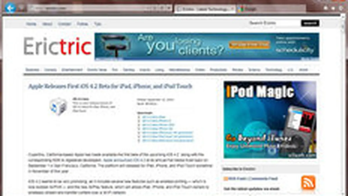 Doua zile si doua milioane download-uri pentru versiunea beta a Internet Explorer 9