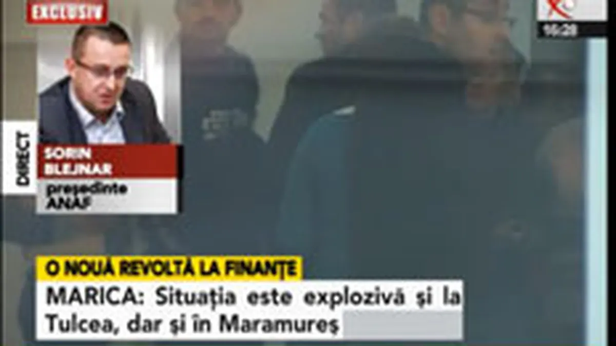 Un nou protest spontan la Finante: Angajatii se tem ca nu-si vor primi stimulentele