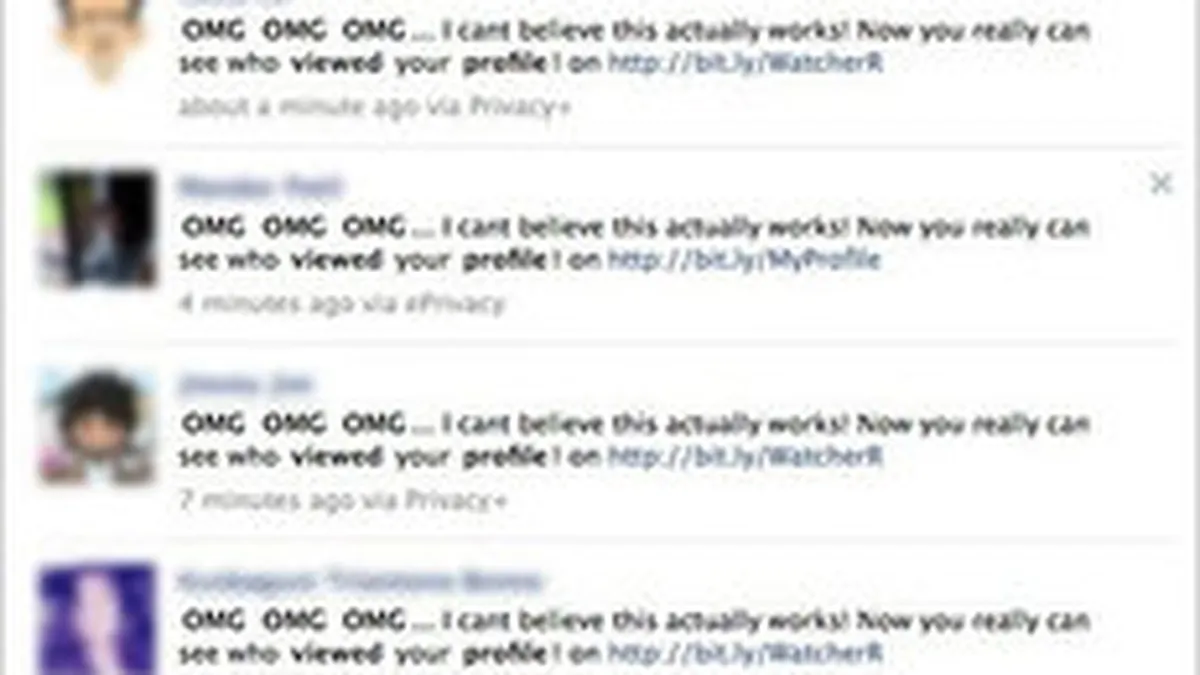 Aplicatii inselatoare promit userilor de pe Facebook ca pot afla cine le-a vizitat paginile de profil