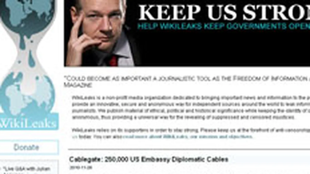 Atacurile cibernetice forteaza Wikileaks sa-si schimbe adresa web