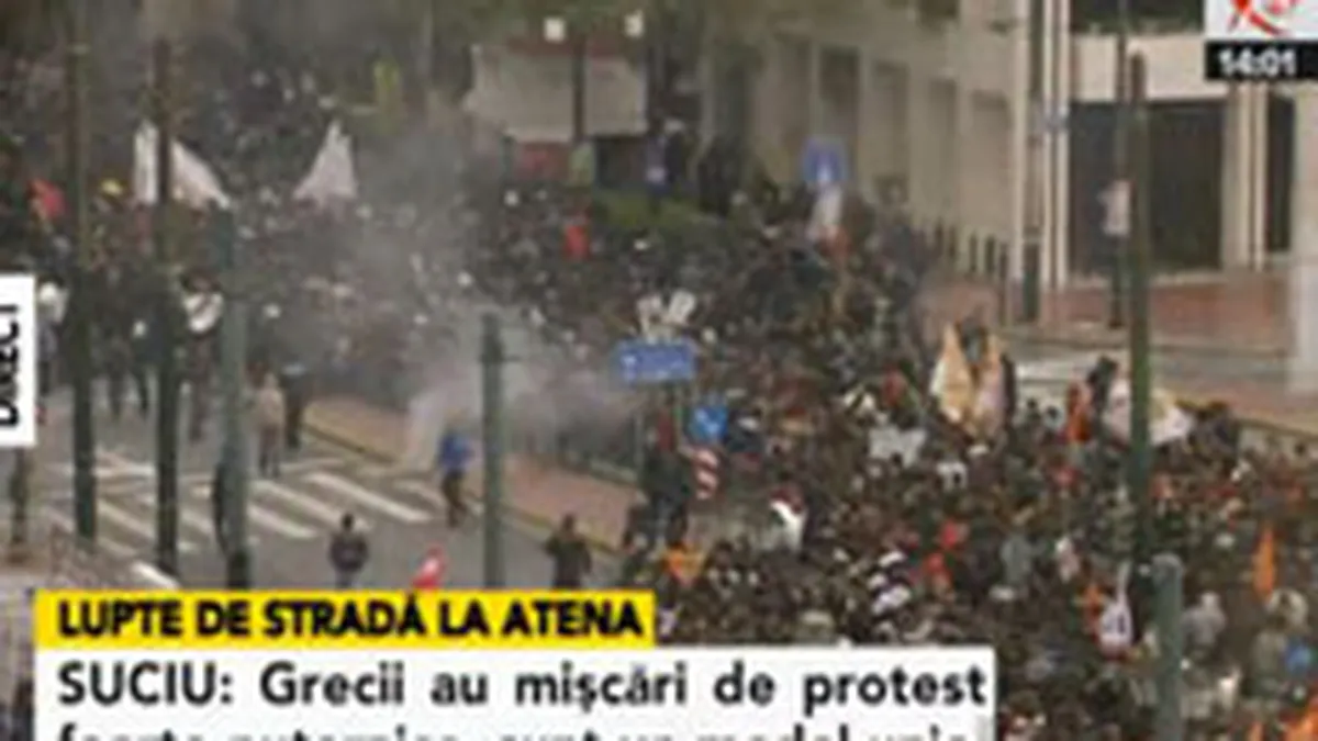 Grecia, paralizata miercuri de o noua greva impotriva masurilor de austeritate