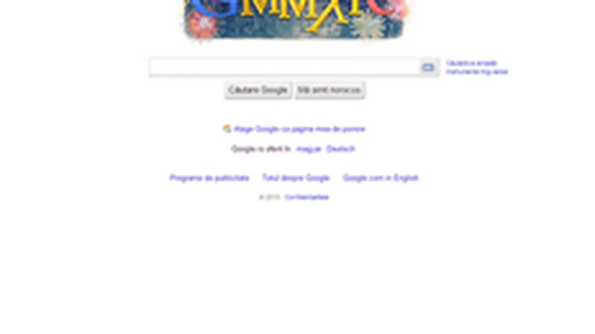 Google celebreaza sosirea noului an printr-un logo special