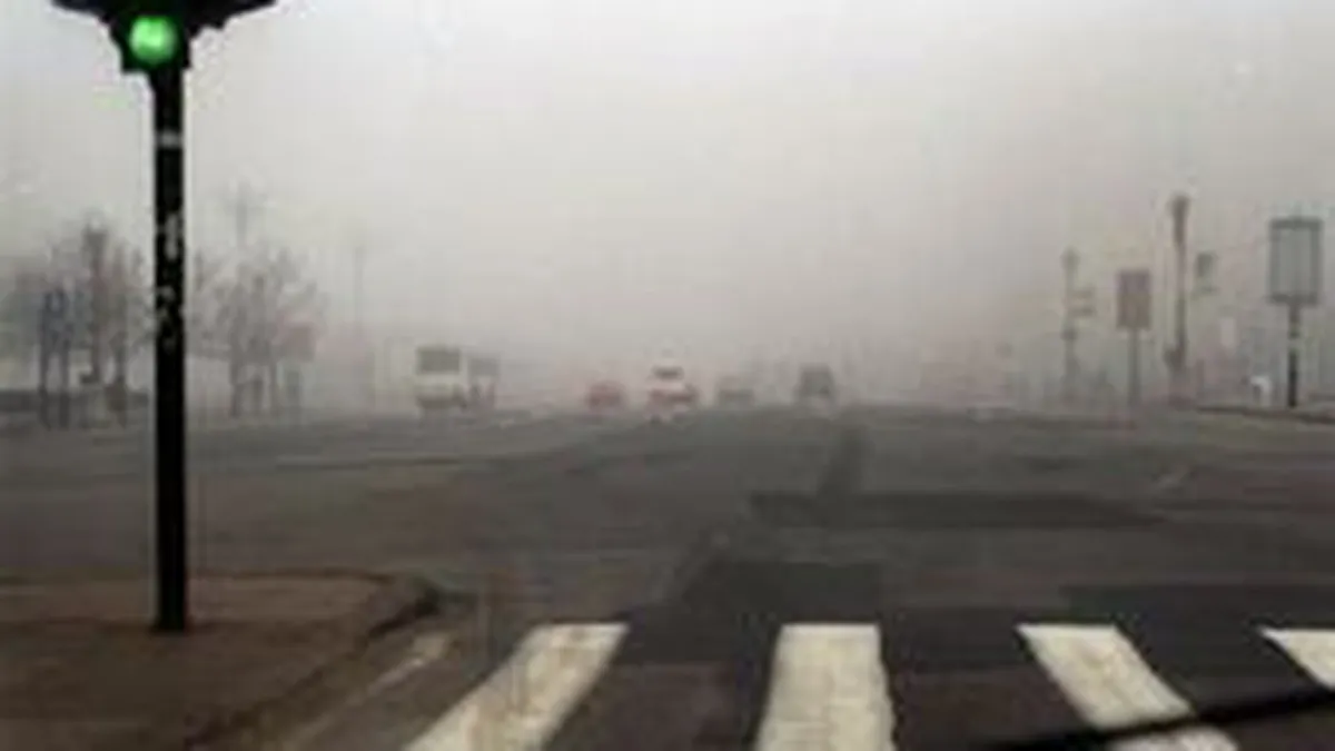 Polei si ceata pe unele drumuri din tara